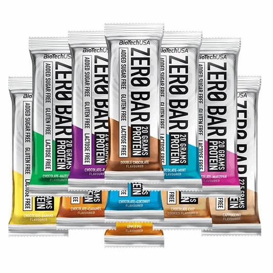 Zero bar (sans sucre) 1 barre (50g) / Chocolat caramel - BIOTECH USA - Market Fit