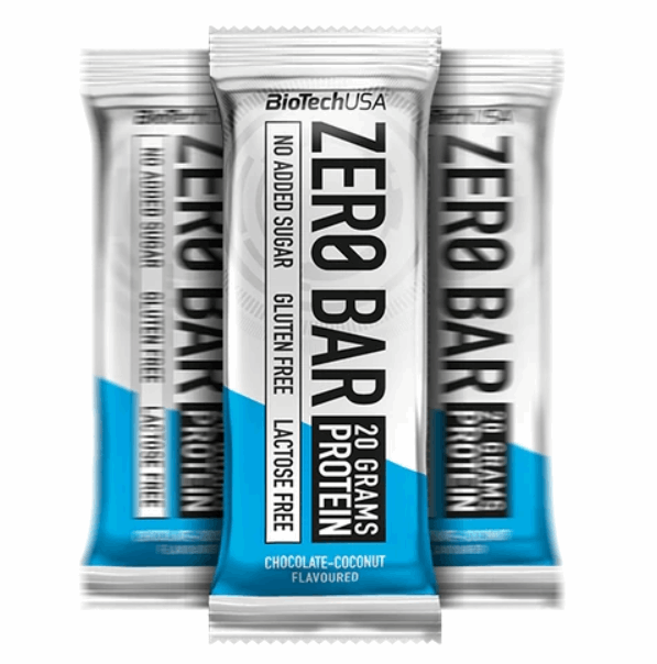 Zero bar (sans sucre) 1 barre (50g) / Chocolat & Noix de coco - BIOTECH USA - Market Fit