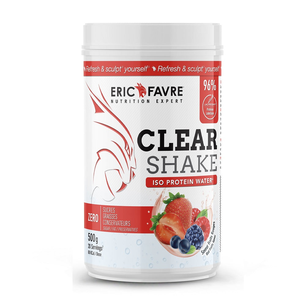Clear Shake - Iso Protein Water 500g / Fruits Rouges - ERIC FAVRE - Market Fit