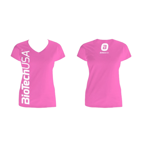 T-shirt rose Biotech USA - femme L - BIOTECH USA