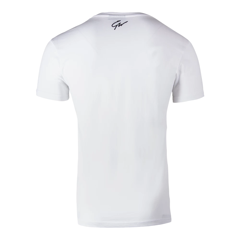 T-shirt "Chester" - Blanc/Noir L - GORILLA WEAR | Market Fit