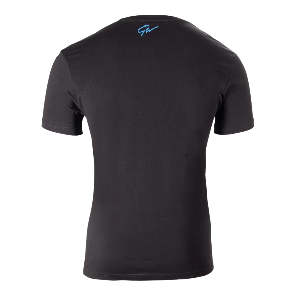 T-shirt "Chester" - Noir/Bleu M - GORILLA WEAR | Market Fit