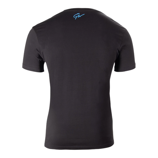 T-shirt "Chester" - Noir/Bleu M - GORILLA WEAR - Market Fit
