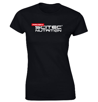 T-shirt Scitec nutrition noir - femme Noir / L - SCITEC NUTRITION - Market Fit