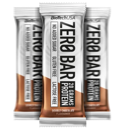 Zero bar (sans sucre) 1 barre (50g) / Double chocolat - BIOTECH USA
