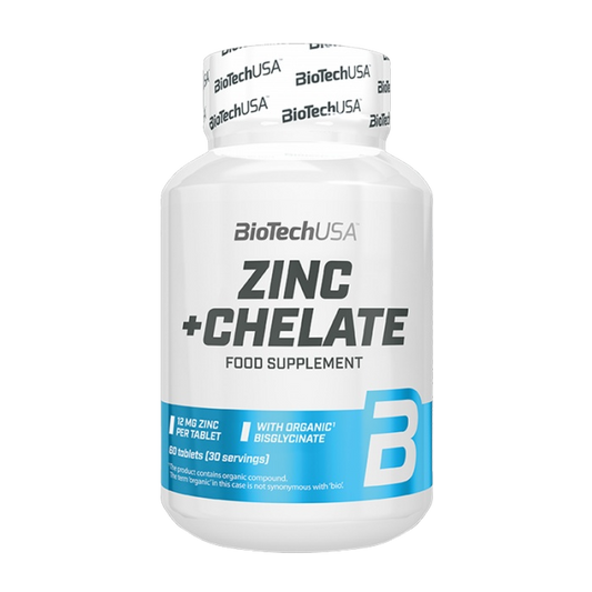 Zinc + Chelate 60 capsules - BIOTECH USA - Market Fit